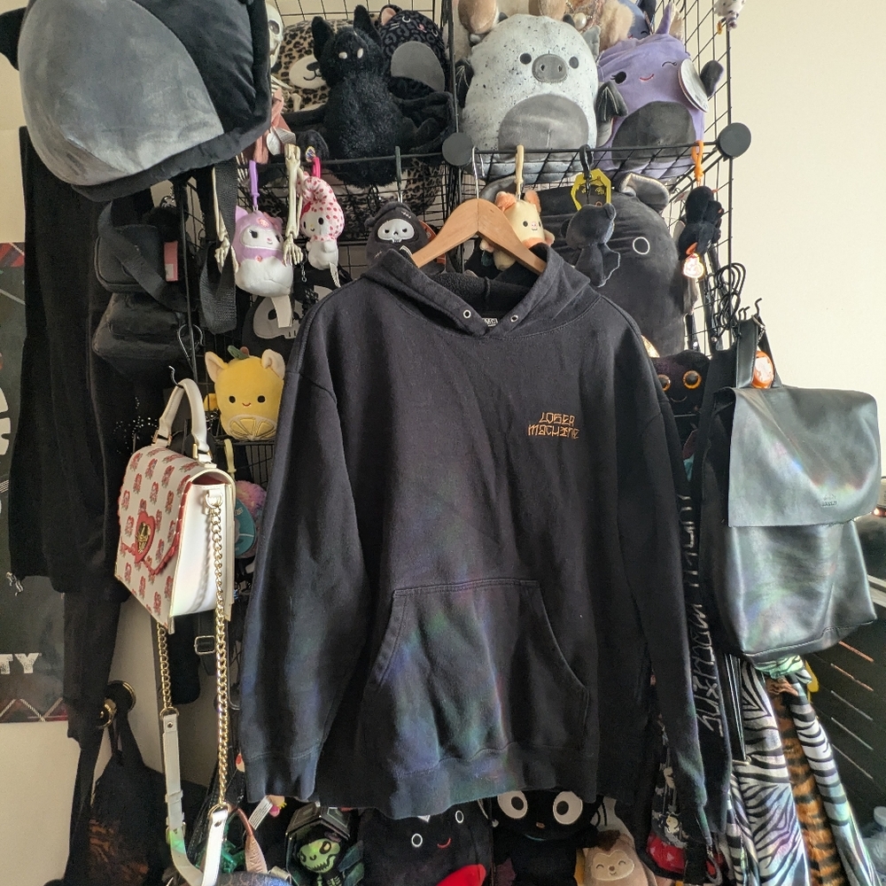 Loser Machine Black Graphic Hoodie